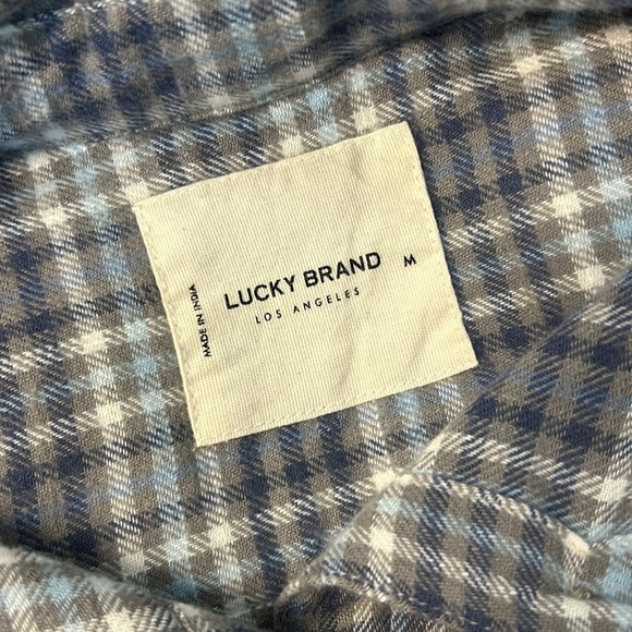 NWT Lucky Brand Plaid Dobby Western Long Sleeve Shirt - Picture 10 of 10
